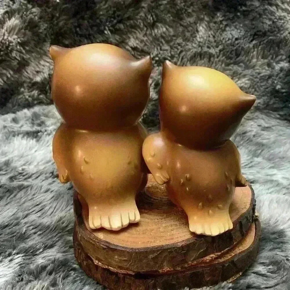 Vintage Ceramic  Large Eyes Owl Figurines - Picture 3 of 14